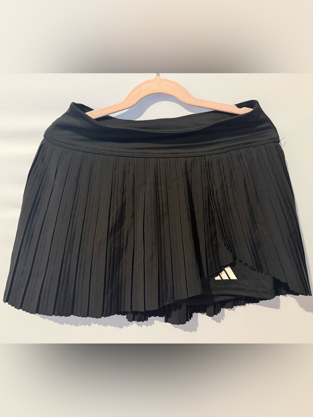 adidas Girls Black Pleated Skort M 10/12 NWT Tennis Athletic